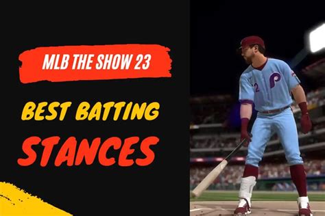 Best batting stance mlb the show 23 - What is the best batting stance in MLB The Show 23? Let’s crack this one out of the park! TL;DR. Over 60% of players in MLB The Show 23 favor the open batting stance for enhanced plate coverage and power. MLB The Show 23 boasts over 300 distinct batting stances, giving you the freedom to imitate your favorite MLB stars or craft your unique style.